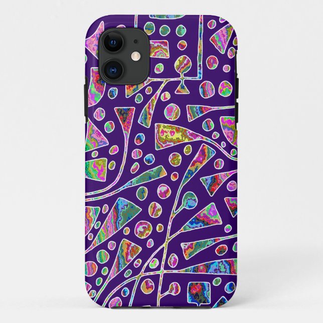 Capa Para iPhone Da Case-Mate 120112 sobre a Roxa Profunda (Verso)