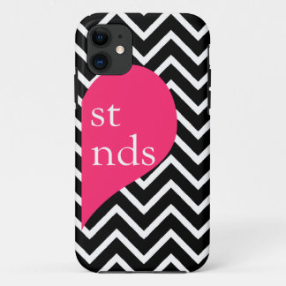 Capa Para iPhone Da Case-Mate 311 Melhores Amigos Coração Cevon Lado Direito