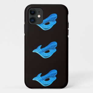 Capa Para iPhone Da Case-Mate 3 sereias azuis na caixa preta