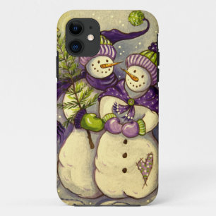 Capa Para iPhone Da Case-Mate 4882 Snowmen Natal