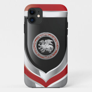 Capa Para iPhone Da Case-Mate [600] Dragão islandês, Landvæ ttir [Prata]