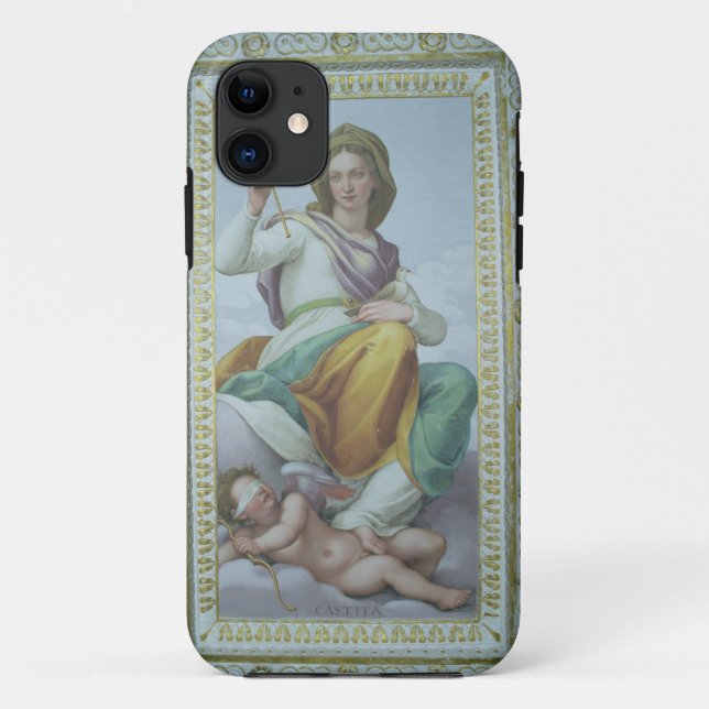 Capa Para iPhone Da Case-Mate A alegoria da castidade (fresco) (Verso)