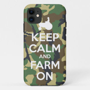Capa Para iPhone Da Case-Mate A camuflagem mantem a calma e cultiva-a no caso do