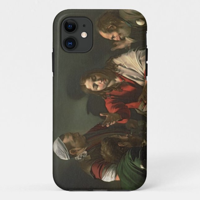 Capa Para iPhone Da Case-Mate A ceia em Emmaus, 1601 (óleo e tempera) (Verso)