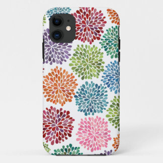 Capa Para iPhone Da Case-Mate A dália da aguarela do arco-íris floresce a caixa
