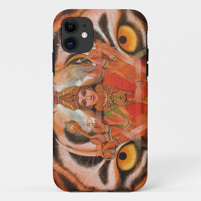 Capa Para iPhone Da Case-Mate A deusa Durga & o tigre Eyes o caso do iPhone 5 (Verso)
