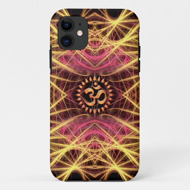 Capa Para iPhone Da Case-Mate A geometria dourada rosqueia o iPhone feito sob (Verso)