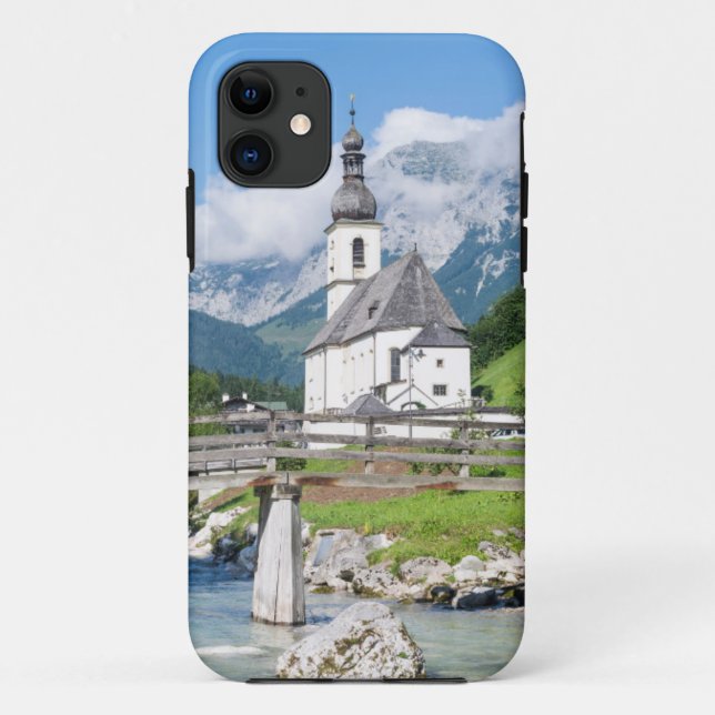 Capa Para iPhone Da Case-Mate A igreja paroquial de Ramsau (Verso)