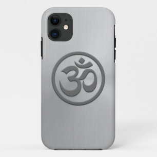 Capa Para iPhone Da Case-Mate A ioga OM circunda com o efeito de aço inoxidáve