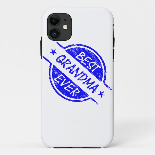 Capa Para iPhone Da Case-Mate A melhor avó sempre azul (Verso)