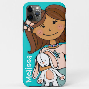 Capa Para iPhone Da Case-Mate A menina conhecida do miúdo afaga o caso