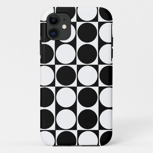 Capa Para iPhone Da Case-Mate A modificação grande pontilha o iPhone preto & (Verso)
