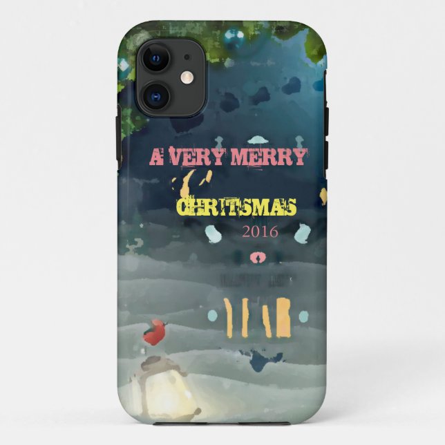 Capa Para iPhone Da Case-Mate A very Merry Christmas_2016 (Verso)