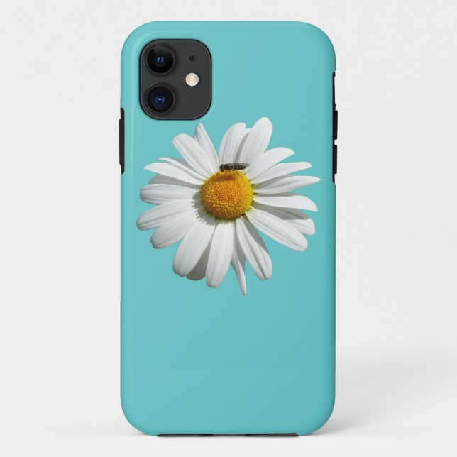Capa Para iPhone Da Case-Mate Abelha na Daisy Alaskan Summer Nature Photo (Verso)