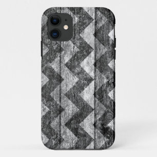 Capa Para iPhone Da Case-Mate Abstrato #4 da madeira de Chevron do vintage