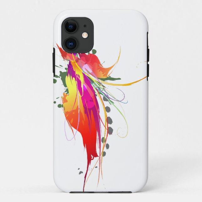 Capa Para iPhone Da Case-Mate Abstrato Bird of Paradise Paint Splatters (Verso)