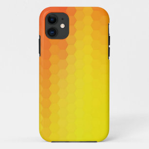 Capa Para iPhone Da Case-Mate Abstrato de arte sem costura do hexágono amarelo e
