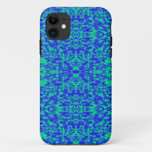 Capa Para iPhone Da Case-Mate Abstrato Fractal Em Azul E Verde