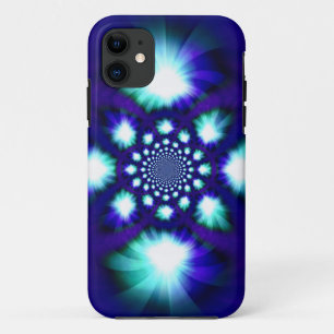 Capa Para iPhone Da Case-Mate Abstrato fractal espiral azul claro