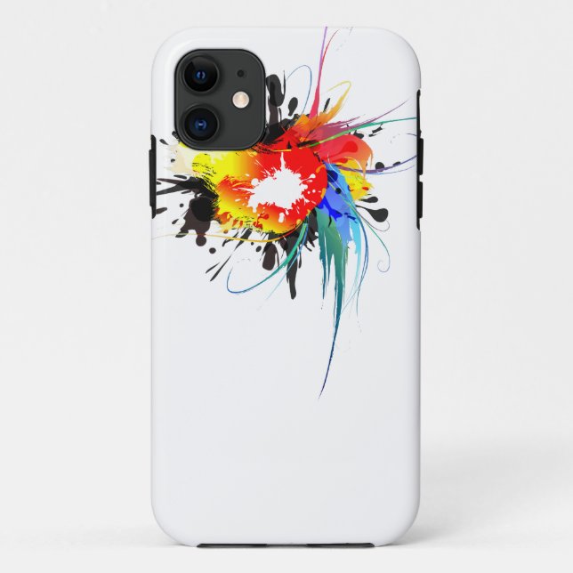 Capa Para iPhone Da Case-Mate Abstrato Wild Parrot Paint Splatters (Verso)