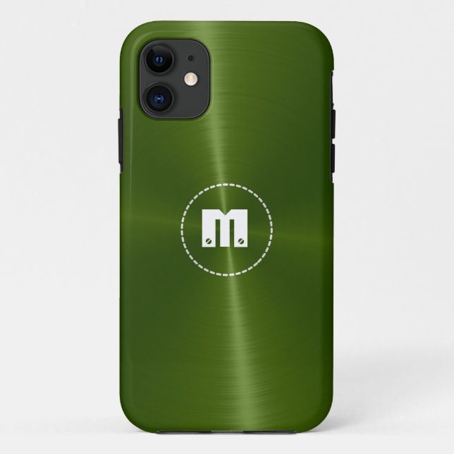 Capa Para iPhone Da Case-Mate Aço sem manchas brilhante verde (Verso)