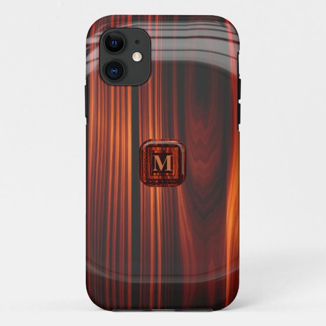 Capa Para iPhone Da Case-Mate Adicione a caixa de madeira envernizada legal (Verso)