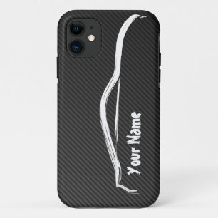 Capa Para iPhone Da Case-Mate "adicione seu nome" 350z com fibra do carbono do