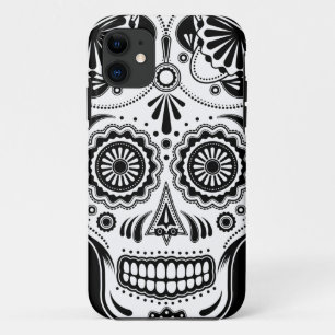 Capa Para iPhone Da Case-Mate Adoce o dia da arte do crânio do exemplo do morto