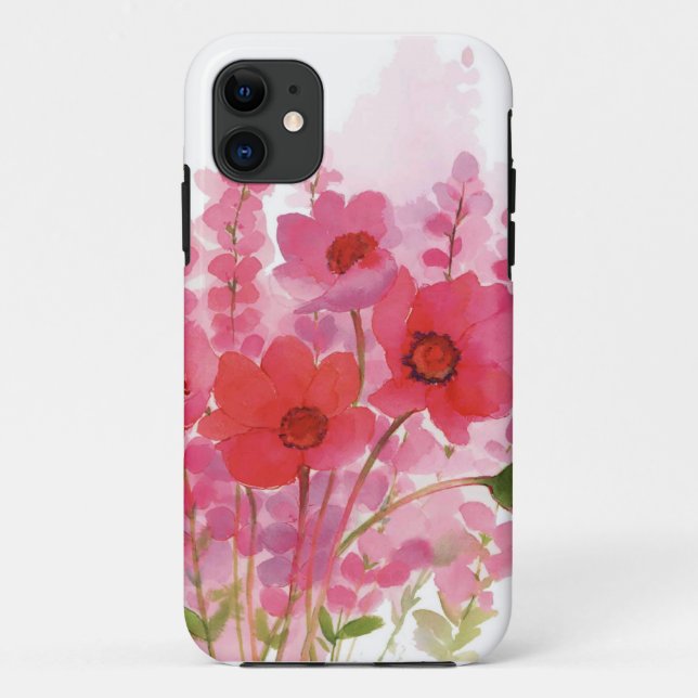 Capa Para iPhone Da Case-Mate aguarela floral (Verso)