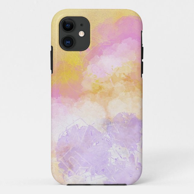 Capa Para iPhone Da Case-Mate Aguarelas abstratas - fundo alaranjado (Verso)