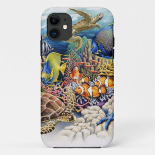 Capa Para iPhone Da Case-Mate Águas corais com peixes tropicais