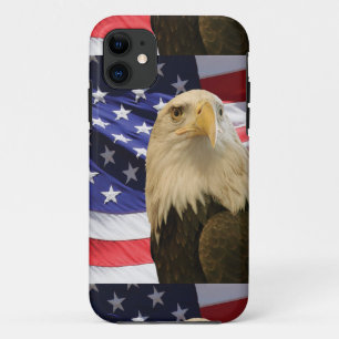Capa Para iPhone Da Case-Mate Águia Bald Americana e Bandeira