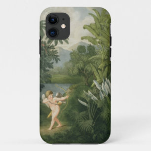 Capa Para iPhone Da Case-Mate Ajardine com o Cupido que aponta uma seta em um