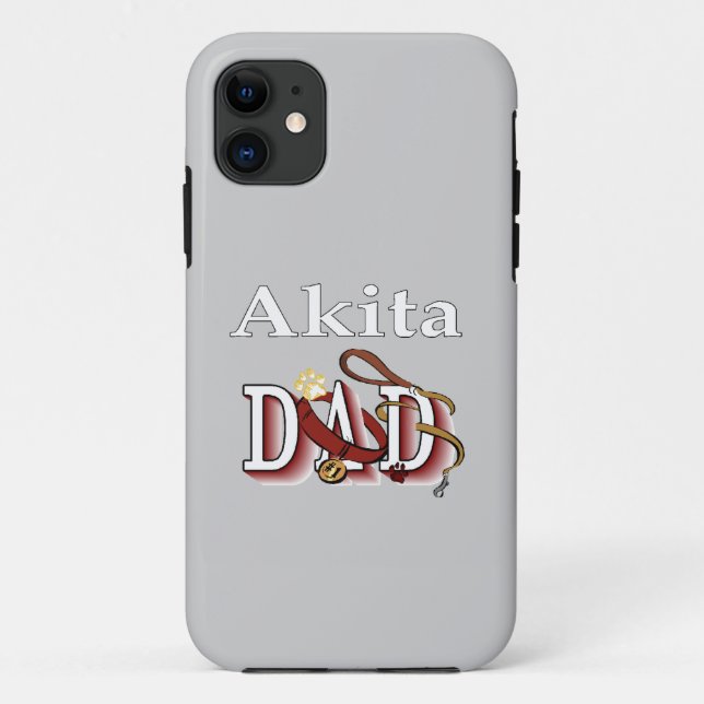 Capa Para iPhone Da Case-Mate Akita Dog Pai (Verso)
