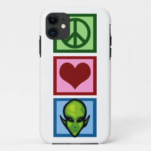 Capa Para iPhone Da Case-Mate Aliens do amor da paz