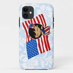 Capa Para iPhone Da Case-Mate Aloha Honys USA Flag Hula Girl iPhone 5 Case