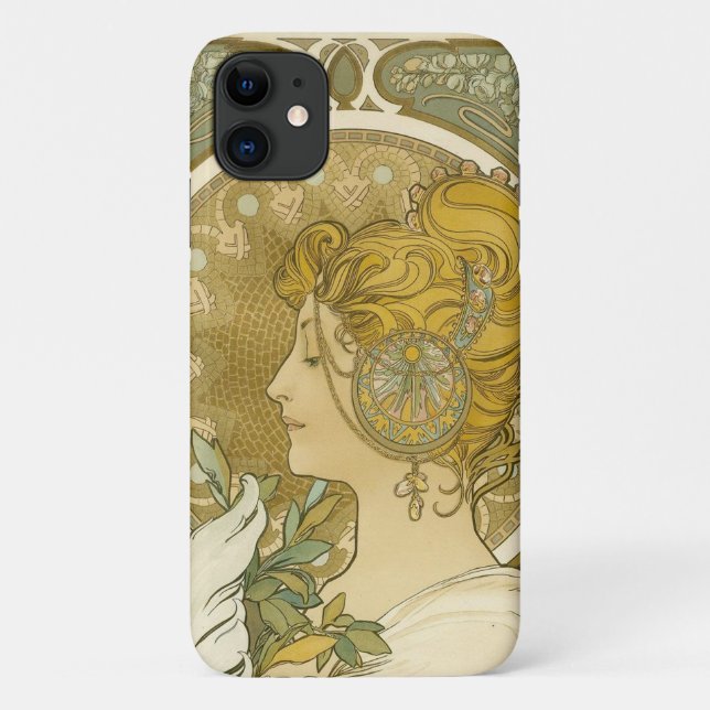 Capa Para iPhone Da Case-Mate Alphonse Mucha's La Plume (Verso)