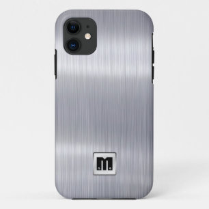 Capa Para iPhone Da Case-Mate Alumínio escovado falso com monograma feito sob
