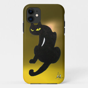 Capa Para iPhone Da Case-Mate Amarelo CAT PRETO