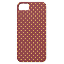 Capa Para iPhone Da Case-Mate Amarelo Chico no Padrão de Bolinhas Maroon