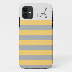 Capa Para iPhone Da Case-Mate Amarelo e caixa listrada cinzenta do iPhone 5/5s