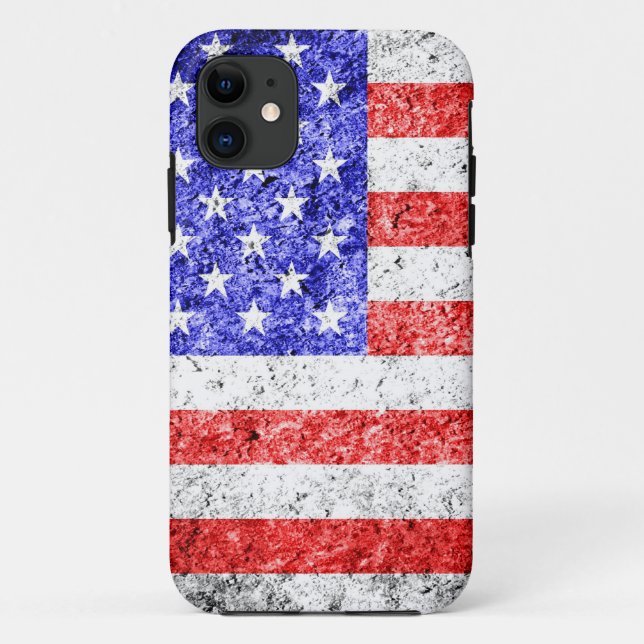 Capa Para iPhone Da Case-Mate American Flag Grunge (Verso)