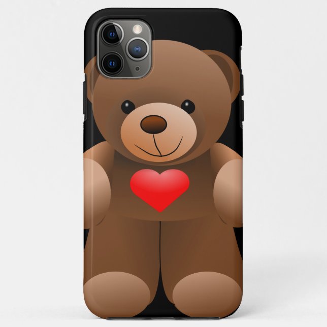 Capa Para iPhone Da Case-Mate Amo Você Urso de Pelúcia (Verso)