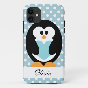 Capa Para iPhone Da Case-Mate Amor azul do pinguim