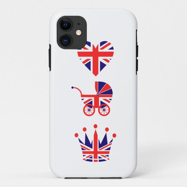 Capa Para iPhone Da Case-Mate Amor, bebê, coroa (Verso)