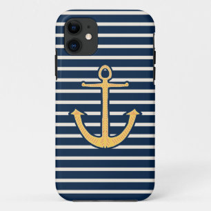 Capa Para iPhone Da Case-Mate Âncora de faixas de marinho