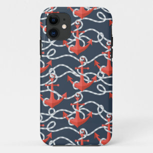 Capa Para iPhone Da Case-Mate Âncoras Náuticas E Padrão De Corda