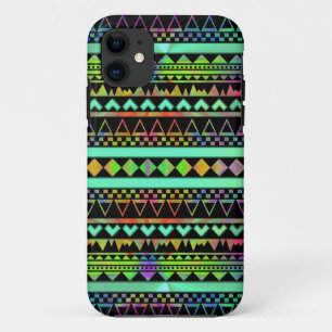 Capa Para iPhone Da Case-Mate Andes Aztec Tribal Native Geométrico Tie Die Neon