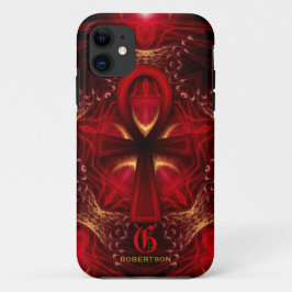 Capa Para iPhone Da Case-Mate Ankh Red Goddess Monograma iPhone 5 Case