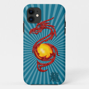 Capa Para iPhone Da Case-Mate Ano Chinês do Dragão Vermelho Metálico